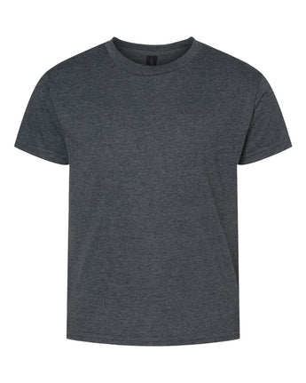 Pretreated Gildan 3000B Youth Light Cotton T-Shirt - Dark Heather