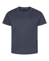Pretreated Gildan 3000B Youth Light Cotton T-Shirt - Heather Navy