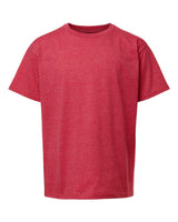 Pretreated Gildan 3000B Youth Light Cotton T-Shirt - Heather Red