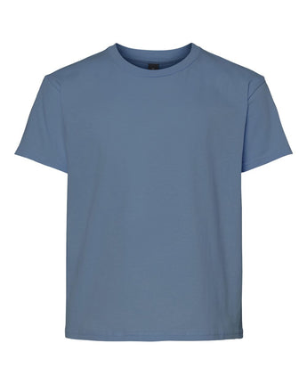 Pretreated Gildan 3000B Youth Light Cotton T-Shirt - Indigo Blue