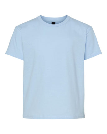 Pretreated Gildan 3000B Youth Light Cotton T-Shirt - Light Blue