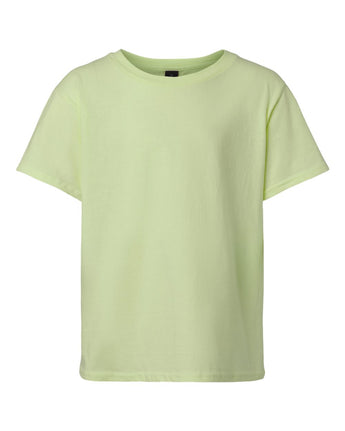Pretreated Gildan 3000B Youth Light Cotton T-Shirt - Pistachio