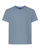 Pretreated Gildan 3000B Youth Light Cotton T-Shirt - Stone Blue