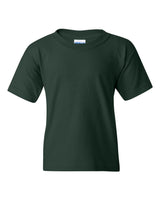 Pretreated Gildan 5000B Youth Heavy Cotton T-Shirt - Forest Green