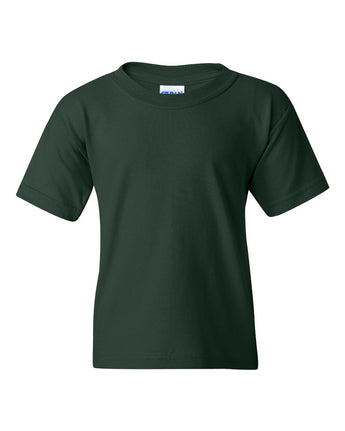 Pretreated Gildan 5000B Youth Heavy Cotton T-Shirt - Forest Green
