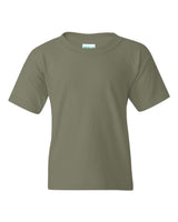 Pretreated Gildan 5000B Youth Heavy Cotton T-Shirt - Military Green