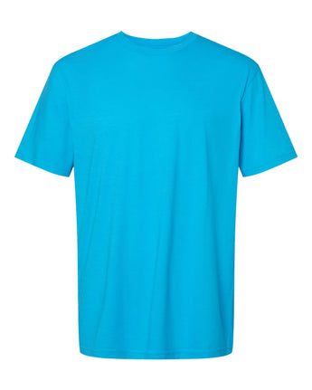 Pretreated Gildan 64000CVC Softstyle CVC T-Shirt - Caribbean Mist