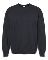 Pretreated Gildan SF000 Softstyle Midweight Crewneck Sweatshirt - Black
