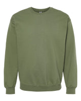 Pretreated Gildan SF000 Softstyle Midweight Crewneck Sweatshirt - Military Green