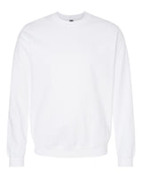 Pretreated Gildan SF000 Softstyle Midweight Crewneck Sweatshirt - White