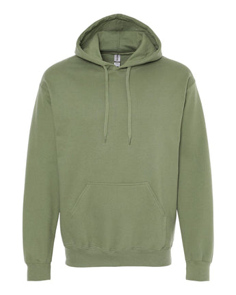 Pretreated Gildan SF500 Unisex Softstyle Hooded Sweatshirt - Military Green