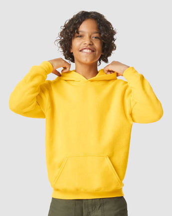 Pretreated Gildan SF500B Softstyle Youth Hooded Sweatshirt - Daisy