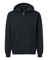 Pretreated Gildan SF600 Softstyle Full-Zip Hooded Sweatshirt - Black