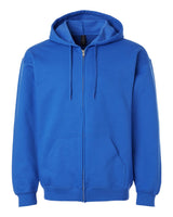 Pretreated Gildan SF600 Softstyle Full-Zip Hooded Sweatshirt - Royal