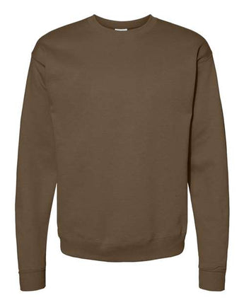 Pretreated Hanes P160 Ecosmart Crewneck Sweatshirt - Army Brown