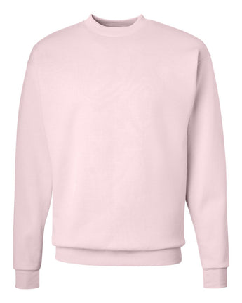 Pretreated Hanes P160 Ecosmart Crewneck Sweatshirt - Light Pink