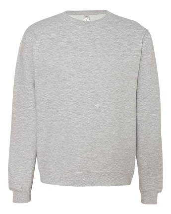 Pretreated Independent Trading Co. SS3000 Unisex Midweight Crewneck Sweatshirt - Grey Heather