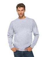 Pretreated Lane Seven LS14004 Premium Crewneck Sweatshirt - Heather Grey