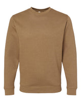 Pretreated LAT 6925 Elevated Fleece Crewneck Sweatshirt - Coyote Brown