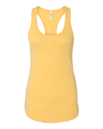 Pretreated Next Level 1533 Women's Ideal Racerback Tank - Banana Cream