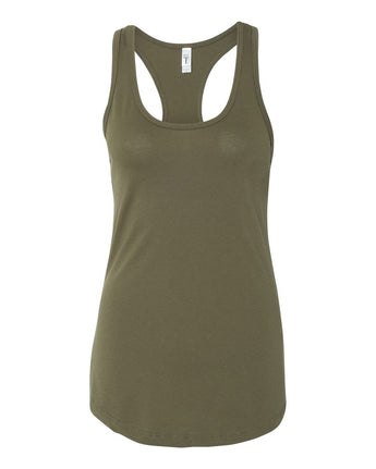 Pretreated Next Level 1533 Women's Ideal Racerback Tank - Military Green