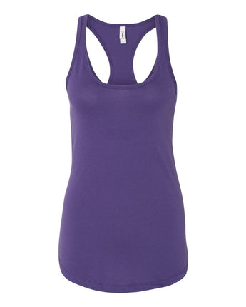 Pretreated Next Level 1533 Women's Ideal Racerback Tank - Purple Rush