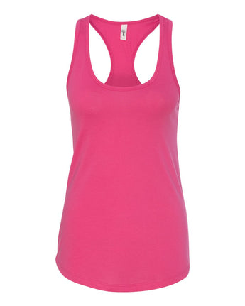 Pretreated Next Level 1533 Women's Ideal Racerback Tank - Raspberry