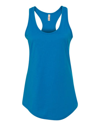 Pretreated Next Level 1533 Women's Ideal Racerback Tank - Turquoise