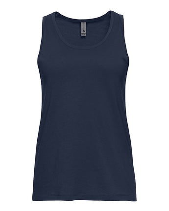 Pretreated Next Level 3933 Women's Cotton Tank - Midnight Navy