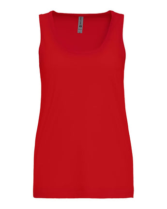 Pretreated Next Level 3933 Women's Cotton Tank - Red