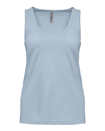 Pretreated Next Level 3933 Women's Cotton Tank - Stonewash Denim