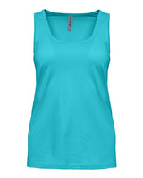 Pretreated Next Level 3933 Women's Cotton Tank - Tahiti Blue