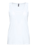 Pretreated Next Level 3933 Women's Cotton Tank - White