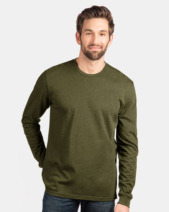 Pretreated Next Level 6210 CVC Unisex T-Shirt - Military Green - Model