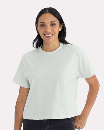 Pretreated Next Level 7610 Women's Heavyweight Boxy T-Shirt - Bone