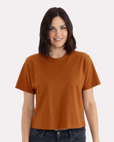 Pretreated Next Level 7610 Women's Heavyweight Boxy T-Shirt - Clay