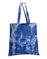 Pretreated Q-Tees TD800 Tie-Dyed Canvas Bag - Cloudy Blue