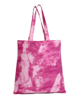 Pretreated Q-Tees TD800 Tie-Dyed Canvas Bag - Pink Lady