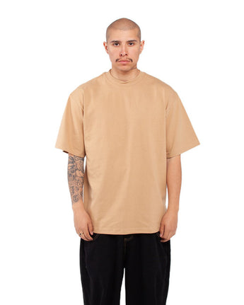 Pretreated Shaka Wear SHMHSS Adult Max Heavyweight T-Shirt - Khaki