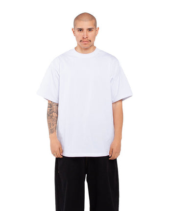 Pretreated Shaka Wear SHMHSS Adult Max Heavyweight T-Shirt - White