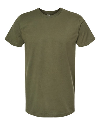 Pretreated Tultex 202 Unisex Fine Jersey T-Shirt - Military Green