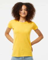 Pretreated Tultex 213 Women's Fine Jersey T-Shirt - Sunshine