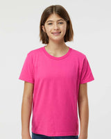 Pretreated Tultex 235 Youth Fine Jersey T-Shirt - Fuchsia
