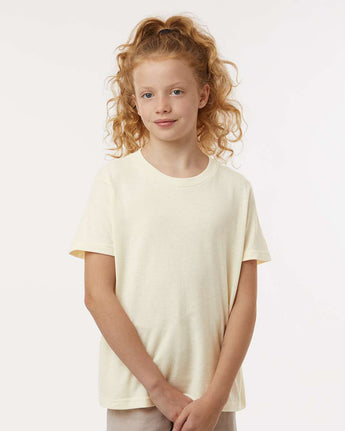 Pretreated Tultex 235 Youth Fine Jersey T-Shirt - Natural