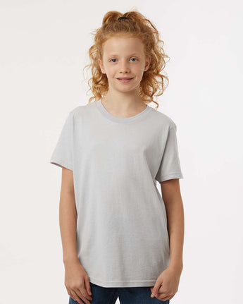 Pretreated Tultex 235 Youth Fine Jersey T-Shirt - Silver