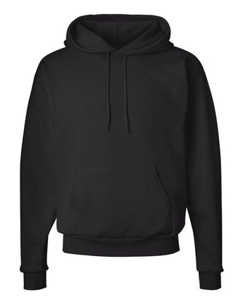Pretreated Hanes P170 Unisex Ecosmart Hooded Sweatshirt - Black