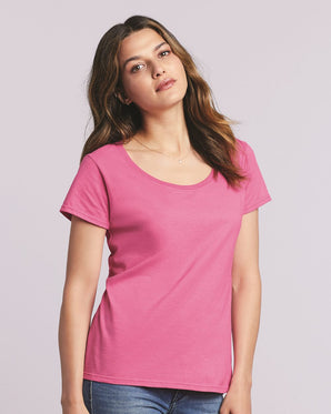 Pretreated Gildan 64550L Softstyle Deep Scoop Neck Tee
