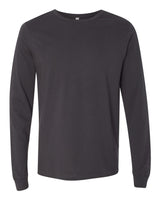 Pretreated BELLA+CANVAS 3501 Unisex Jersey Long Sleeve Tee - Dark Grey