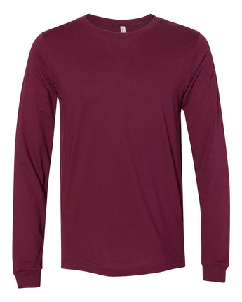 Pretreated BELLA+CANVAS 3501 Unisex Jersey Long Sleeve Tee - Maroon