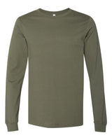 Pretreated BELLA+CANVAS 3501 Unisex Jersey Long Sleeve Tee - Military Green